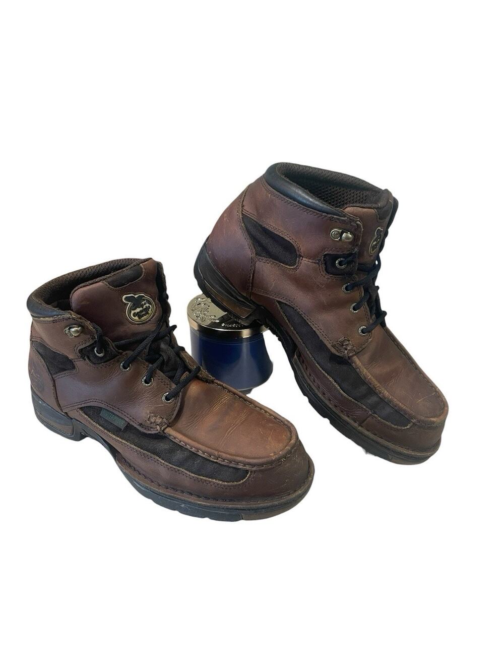 Georgia Boot Athens Steel Toe Work Boots Men’s 11.5 W Brown Leather Waterproof